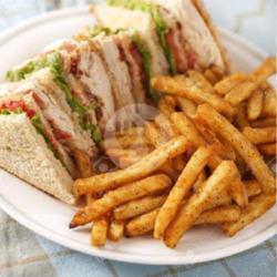 Cheese Chiken Sandwich, French Fries