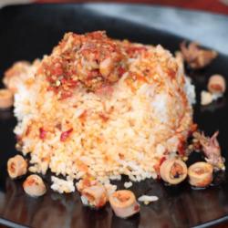 Nasi Cumi Asin Balado