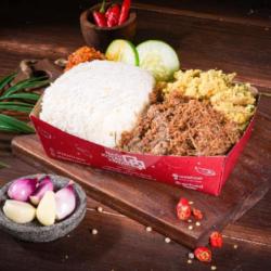 Nasi Empal Suir Serundeng