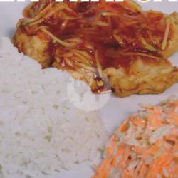 Nasi Chicken Steak Saus Thai