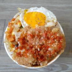 Nasi Goreng Kulit Crispy Geprek