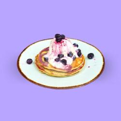 Pancake Cheese Blueberry