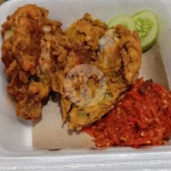 2 Ayam Geprek Sambal Merah