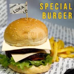 Special Burger (pedas/manis)