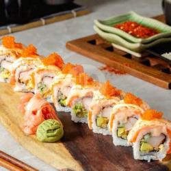 Aburi Garlic Salmon Roll