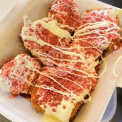 Pisang Nugget Vanila Red Velvet