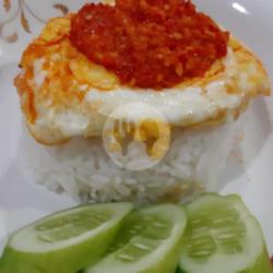 Nasi Telur Geprek  Sambal Mantap