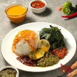 Nasi Padang Telor Sambal Ijo