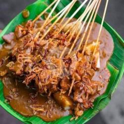 1xsate Padang 10 Tusuk .daging Campur Lidah Ketupat