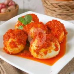 Telor Balado Bulat Isi 5pcs Pedas