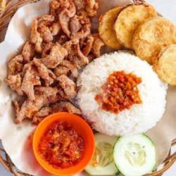 Nasi Kulit Crispy   Terong Crispy