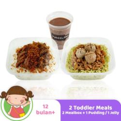 Two Toddler Meals (2 Mealbox   1 Pudding / Jelly)