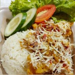 Nasi Ayam Geprek Topping Keju