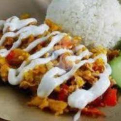 Nasi   Ayam Saos Mayo