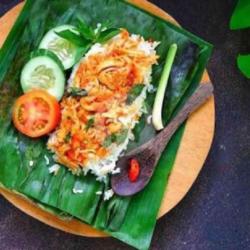 Nasi Panggang Ayam Suwir Pedas