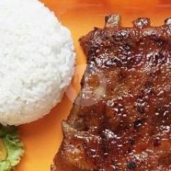 Nasi Iga Bakar Bbq Spicy (pedas)