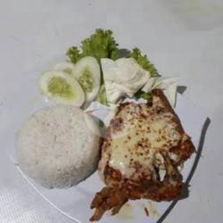 Nasi Ayam Bakar Mozarella