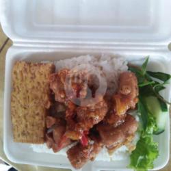 Sosis Goreng   Nasi   Tempe