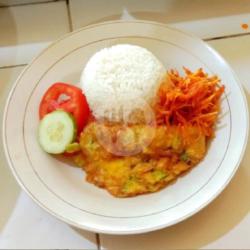 Nasi Telor Dadar Kentang Krispy