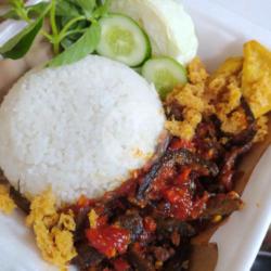 Welut Sambel Matang   Nasi