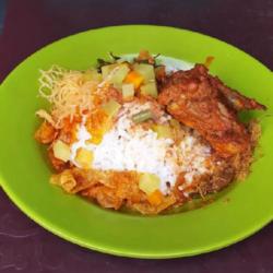 Nasi Sayur   Ayam Rendang