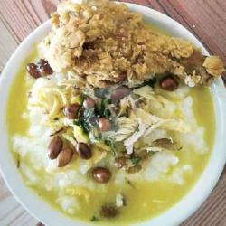 Bubur  Ayam Toping Ayam Krispy