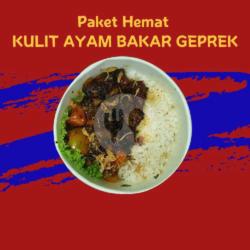 Kulit Ayam Bakar Geprek Hemat