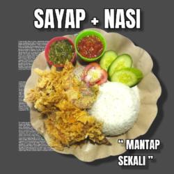 Chicken Geprek Sayap Bumbu Joglo   Nasi