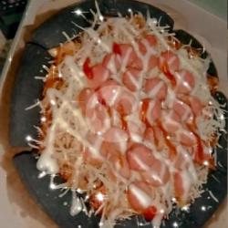 Pizza Roti Hitam Nugget 16 Cm