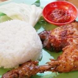 Paket Ayam Panggang Paha Atas   Nasi