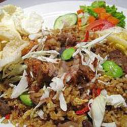 Nasgor Pete. Telur Cmpur   Ayam   Pete  N Krupuk