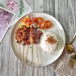 Sate Ayam Sambel Kacang Nasi