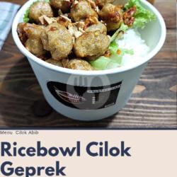 Rice Bowl Cilok Geprek