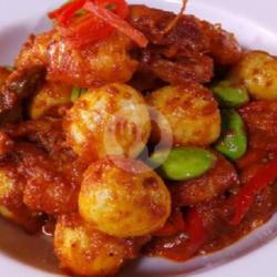 Telur Puyuh Pete Balado