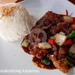 Nasi Ikan Lada Hitam