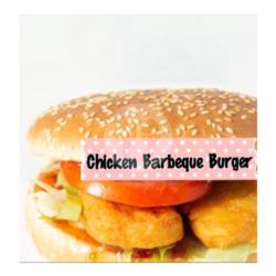 Chicken Nuggets Barbeque Burger