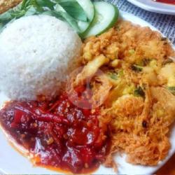 Nasi Cikur Telur Crispy