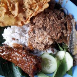 Nasi Sambel Tumpang Ikan Haruan