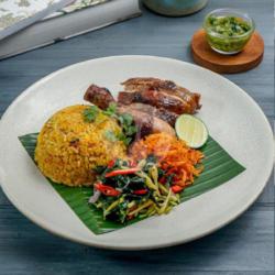 Nasi Goreng Woku With Smoked Chicken