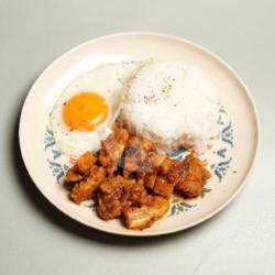 Spicy Crispy Chicken Rice