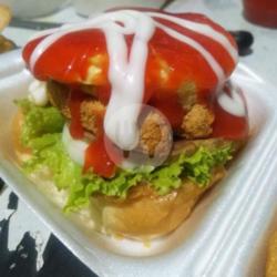 Burger Naget Keju Telur