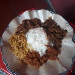 Nasi Campur Daging Suwir