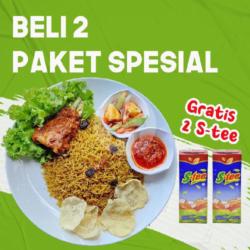 Kebuli Basmati - Kambing Gulai. (beli 2 Paket Gratis 2 S-tee)