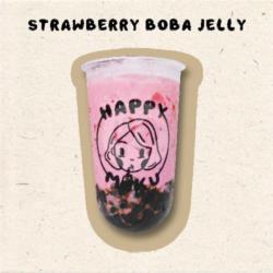 Milkshake Strawberry Boba Jelly