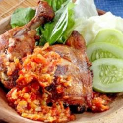 Ayam Penyet Seuhah Tanpa Nasi