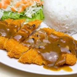 Nasi Chicken Katsu Saos Blackpepper