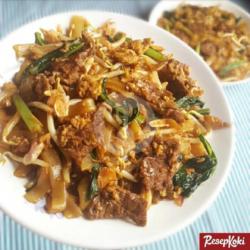 Kwetiaw Goreng  Kambing