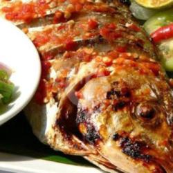 Ikan Oci Bakar Serundeng Free Es Teh