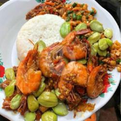 Sego Sambel Udang  Pete