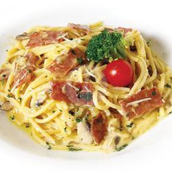 Smoked Beef Carbonara Spaghetti